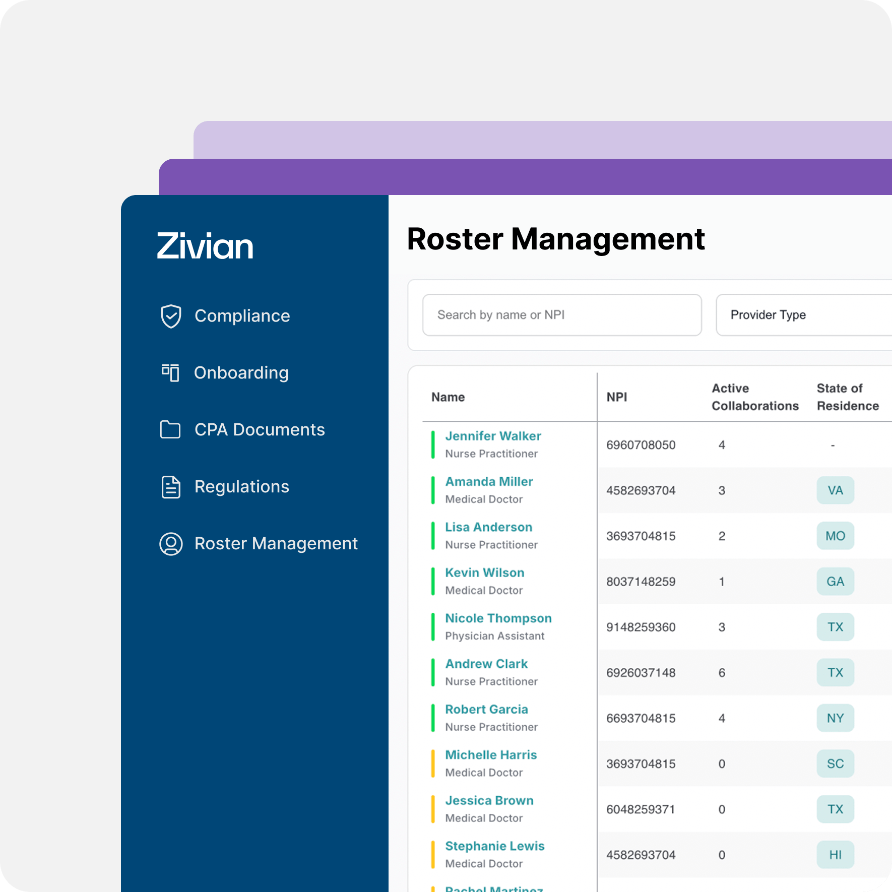 Roster management UX
