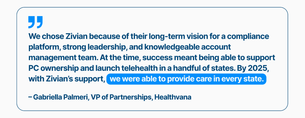 Zivian and Healthvana Case Study Quote